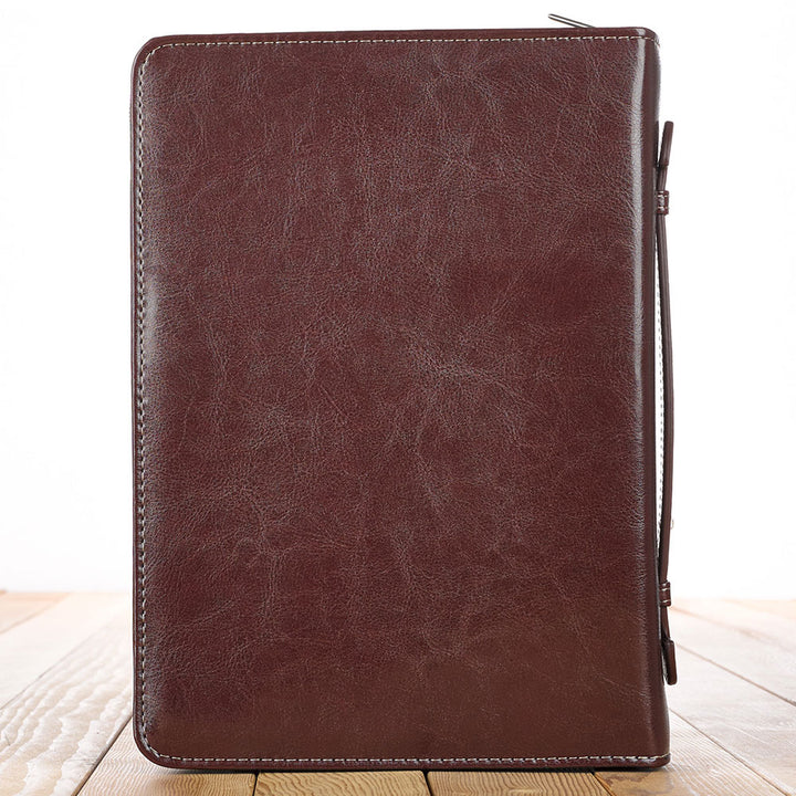 I Know the Plans Brown Faux Leather Classic Bible Cover - Jeremiah 29:11