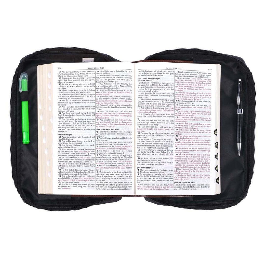 I Know the Plans Charcoal Value Bible Case - Jeremiah 29:11