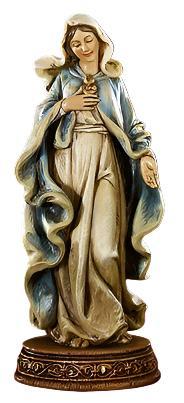 6" Immaculate Heart of Mary Statue
