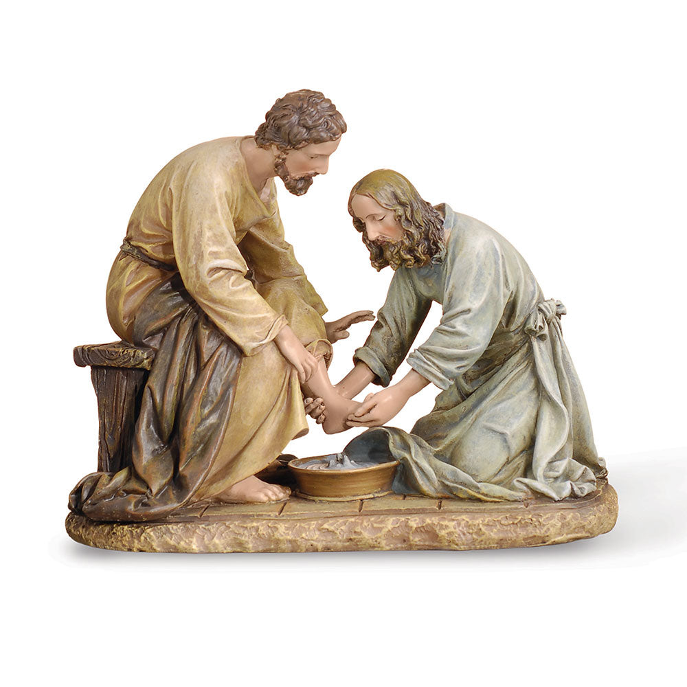 6.5" Jesus Washing Feet Statue