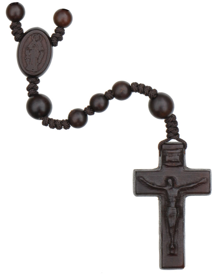 5 Decade Jujube Wood Rosary with 6mm Beads