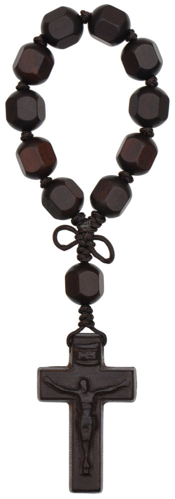 Jujube Wood Hex One Decade Rosary