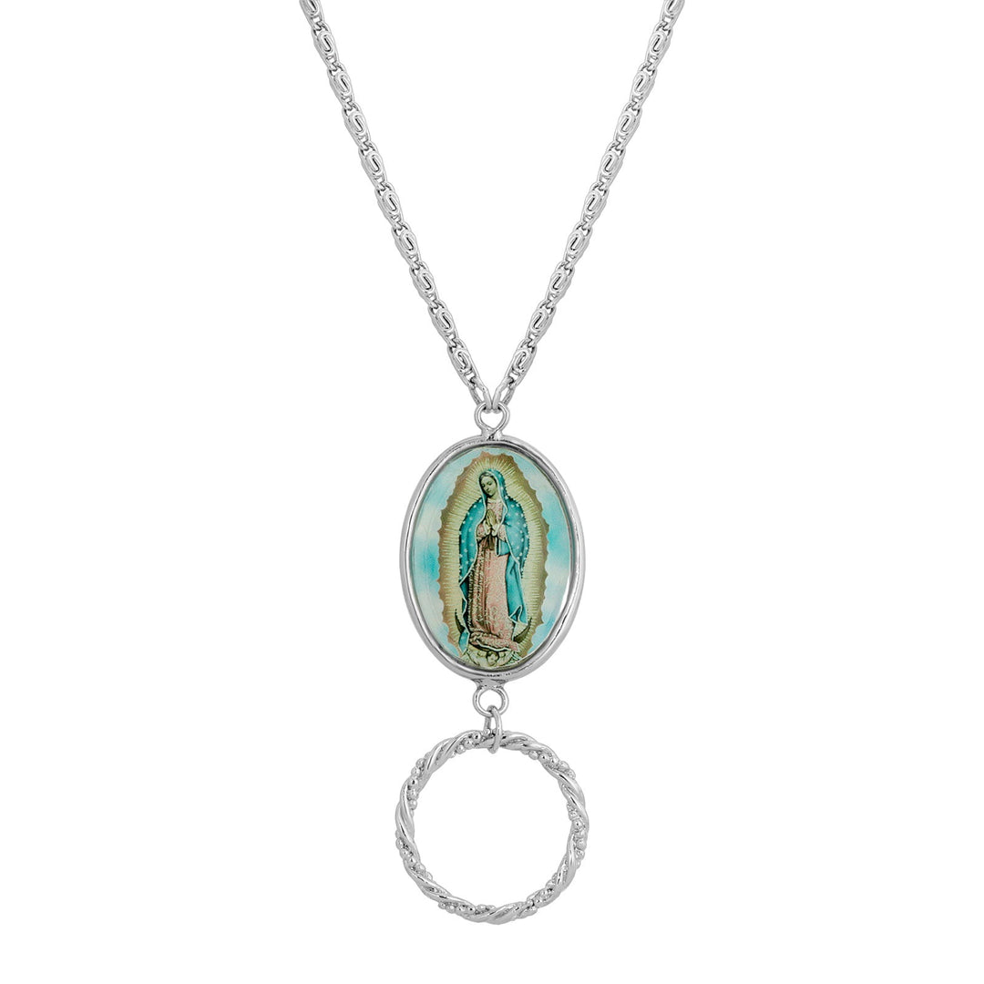 Lady of Guadalupe Eye Glass Holder Necklace