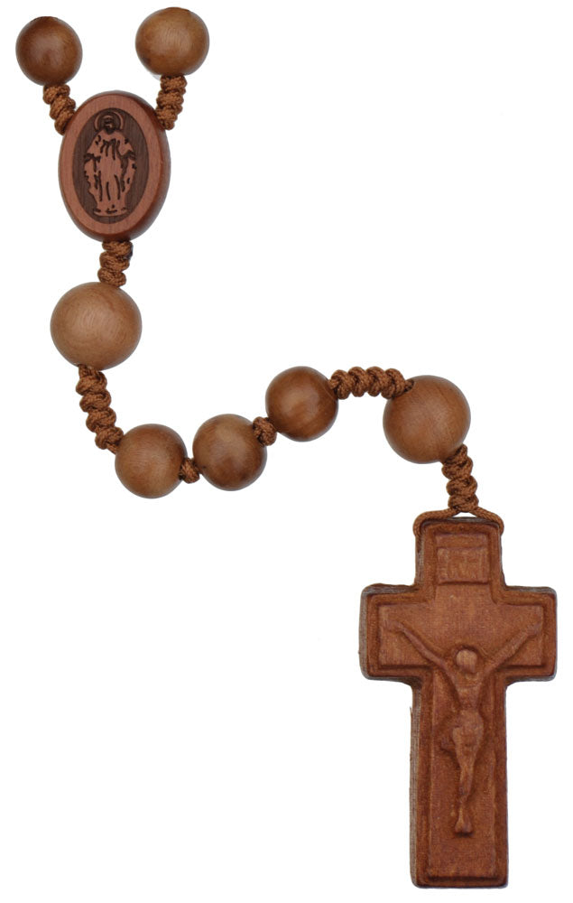 Light Jujube 5 Decade Wood Rosary