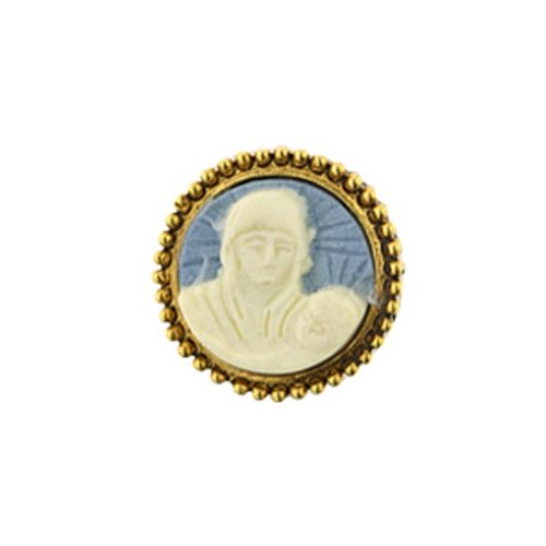 Madonna and Child Cameo Tie Pin