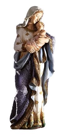 24" Madonna and Child Statue