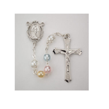 Multicolored Pearl Rosary