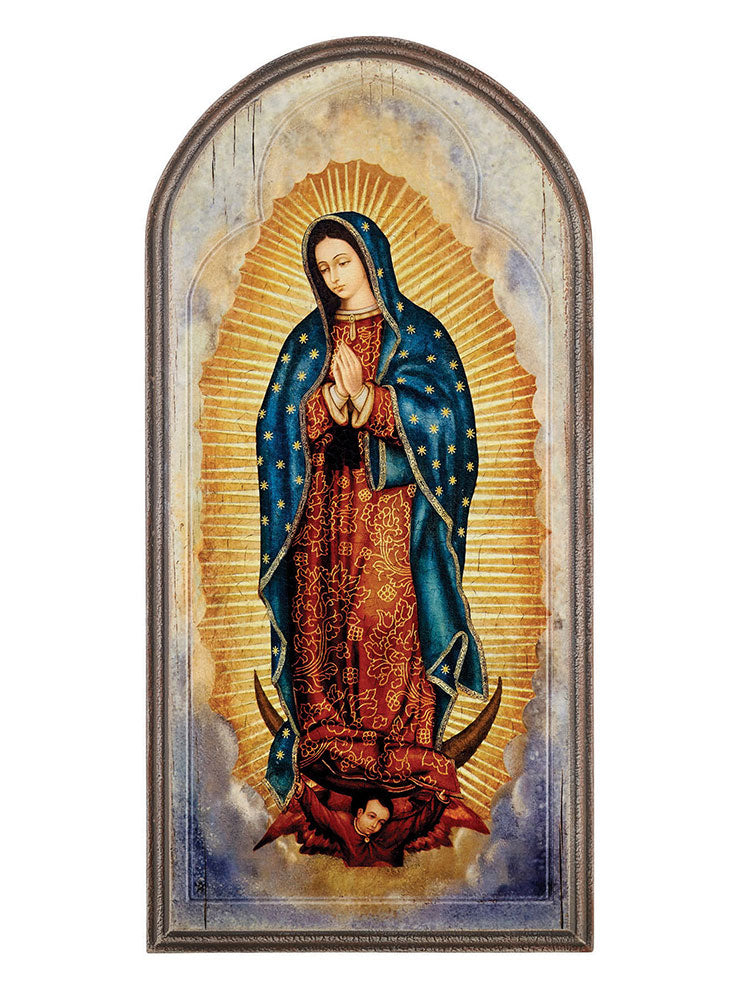 Our Lady of Guadalupe Arched Plaque