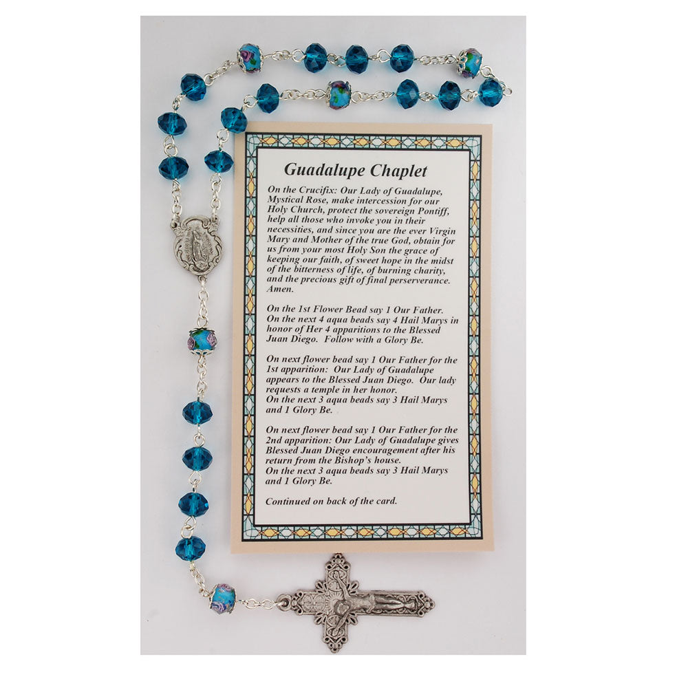 Our Lady of Guadalupe Chaplet - Aqua