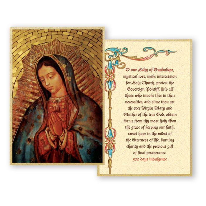 4" x 6" Our Lady of Guadalupe Mosaic Plaque