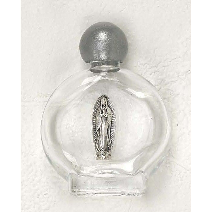 Our Lady of Guadalupe Small Silhouette Glass Holy Water Bottle