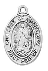 Our Lady of Guadalupe Sterling Silver Medal