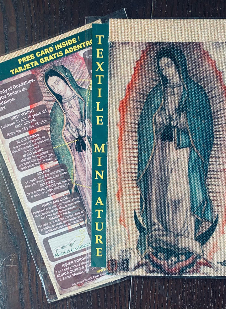 Our Lady of Guadalupe Tilma - Miniature Size