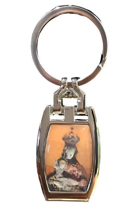 Our Lady of the Angels Rectangular Keychain