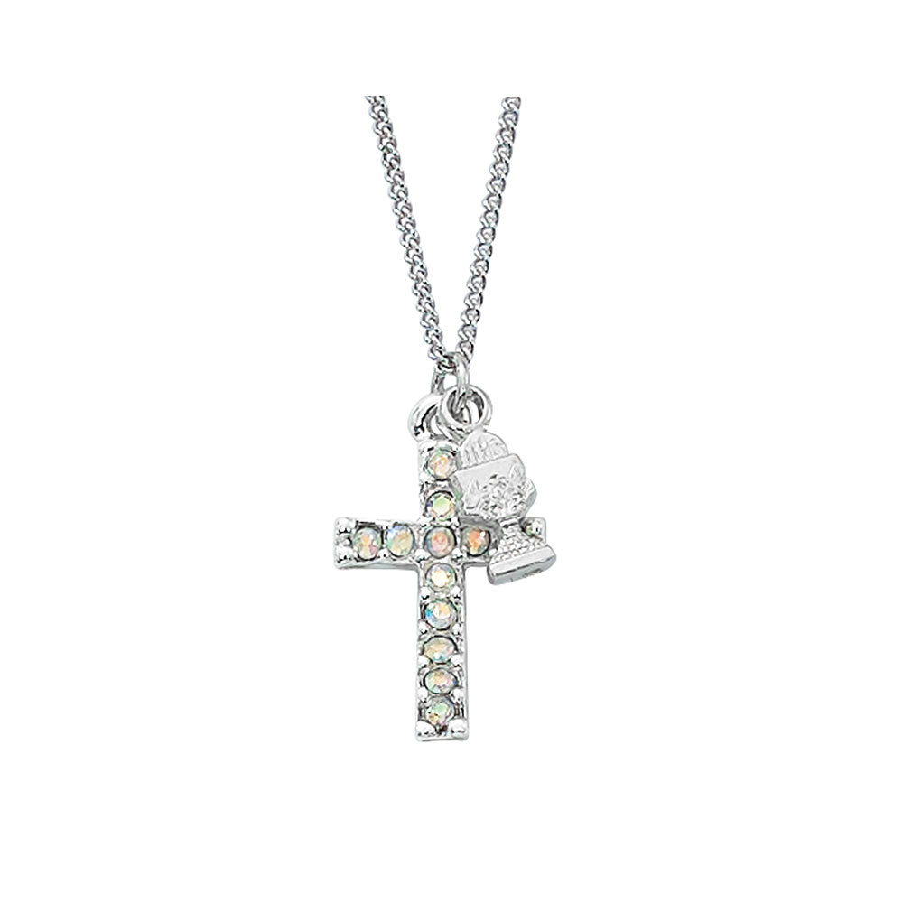 16" Cross with Chalice Necklace