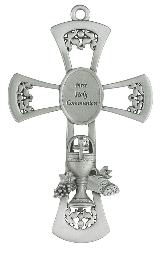 6" Pewter 1st Communion Cross