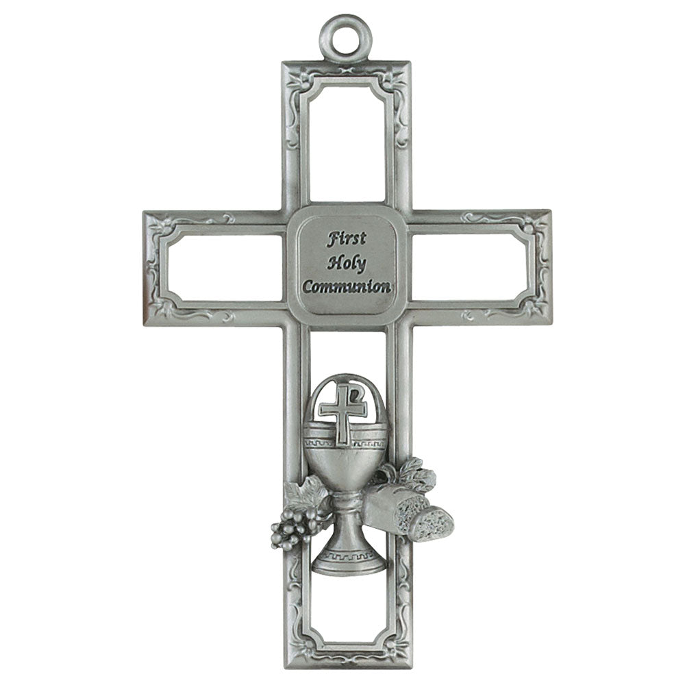 5.88" Pewter 1st Communion Cross