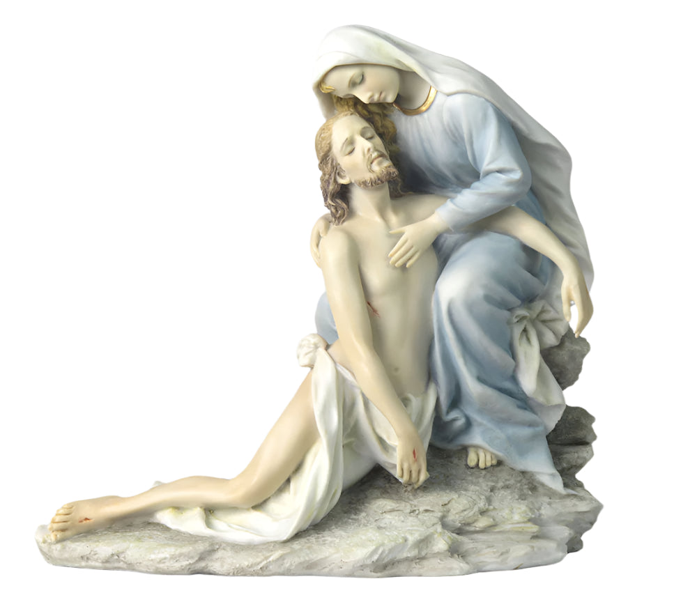 7.5" Pieta Polystone Statue