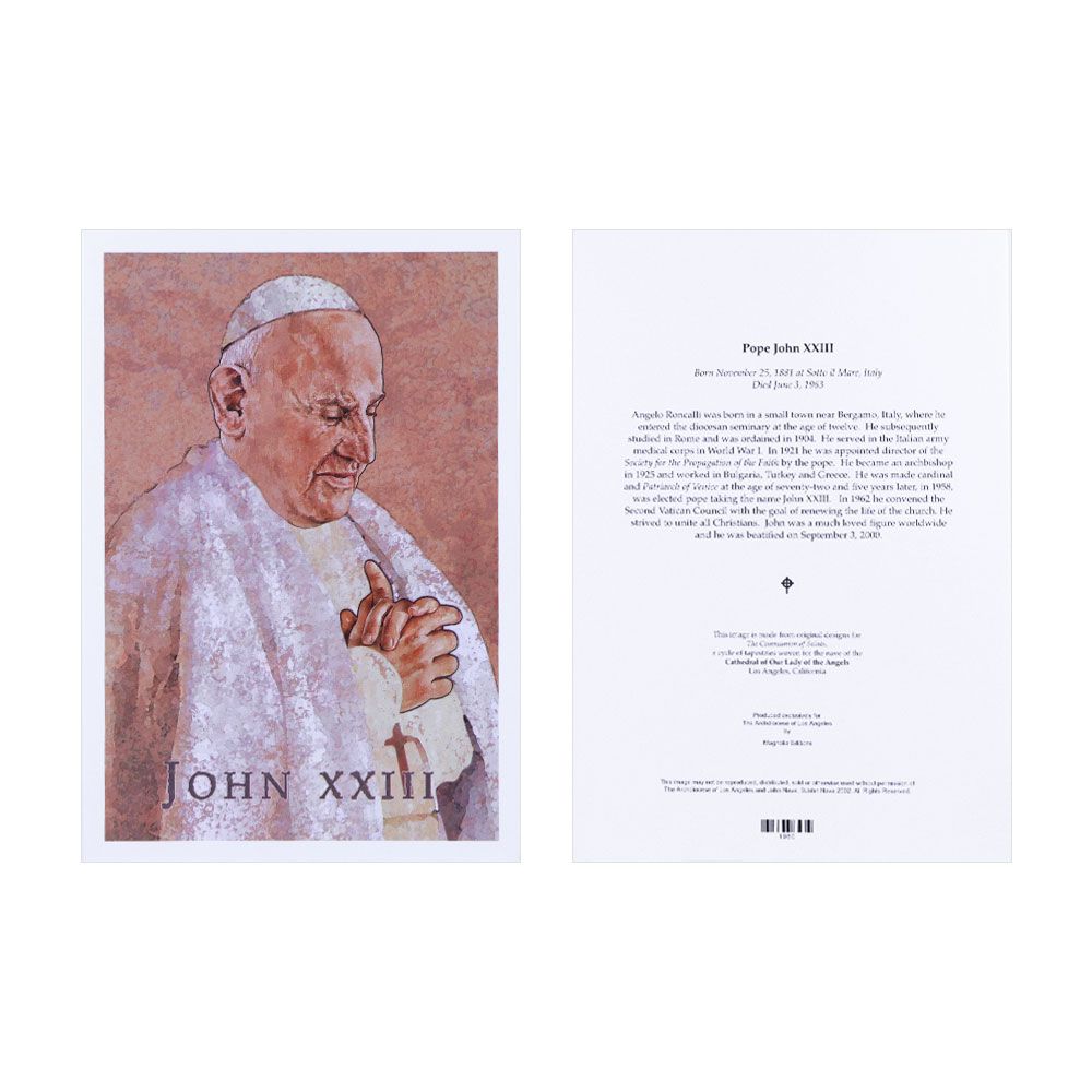 Pope John XXIII Card - Artist John Nava