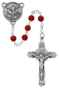 6mm Red Holy Spirit Rosary