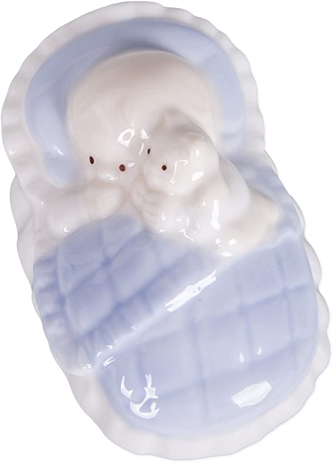 Rosary Porcelain Keepsake Box for Baby Boy