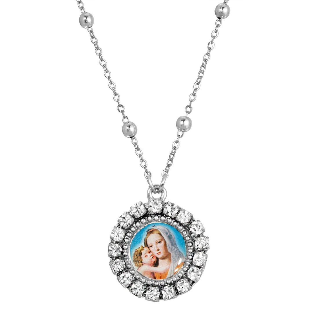 Round Mother and Child Necklace
