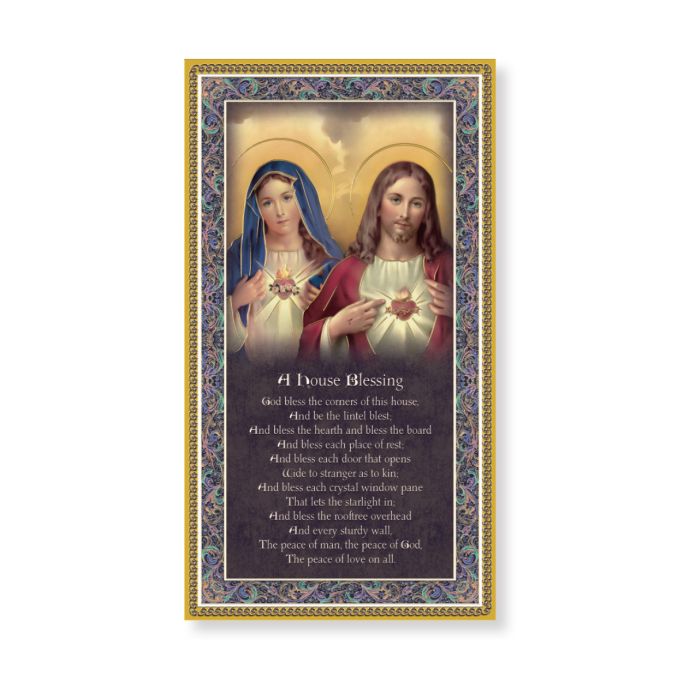 5" x 9" Sacred Heart's House Blessing Plaque