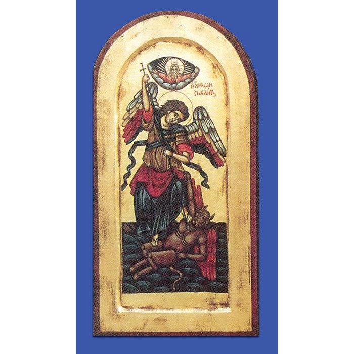 Hand-Painted Saint Michael Gold Leaf Icon