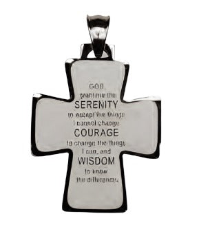 Serenity Prayer Medal Cross