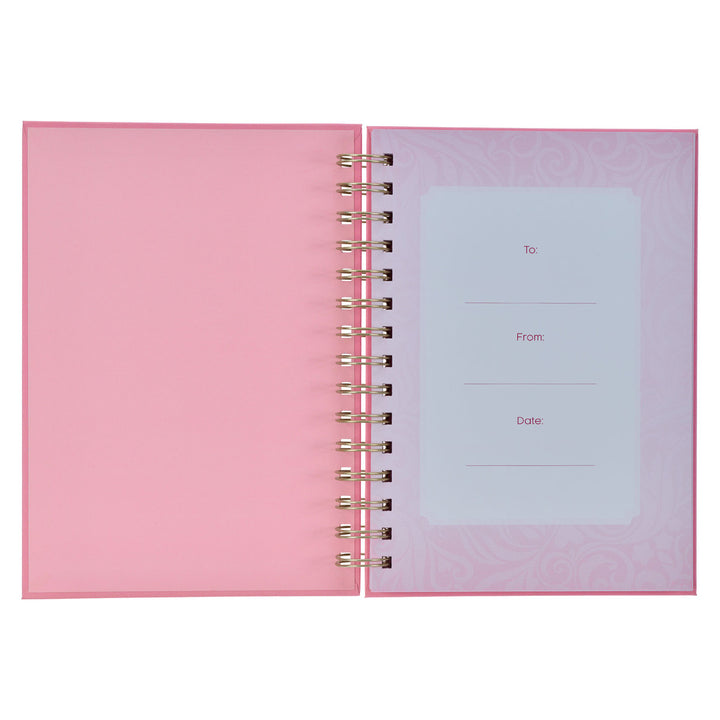 She is Brave Pink Wirebound Journal