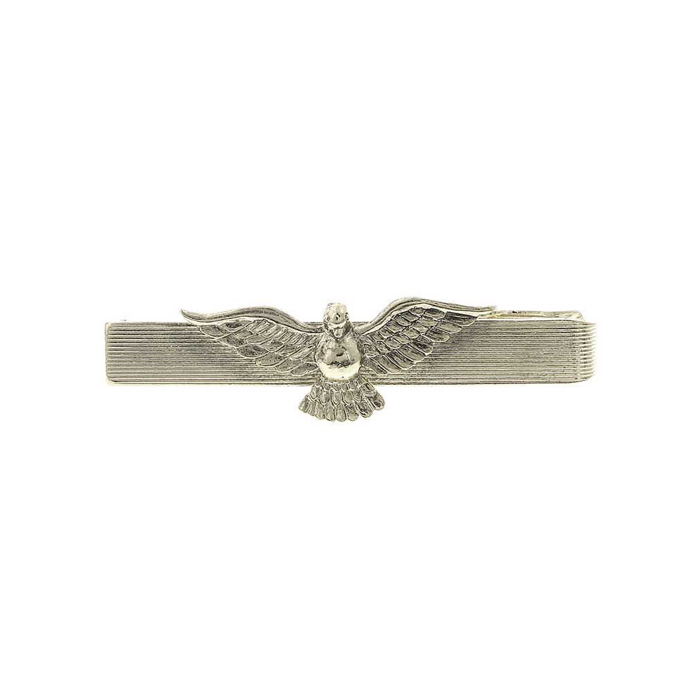 Silver Dove Tie Bar Clip