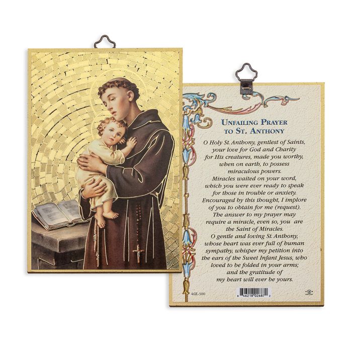 4" x 6" St. Anthony Mosaic Plaque