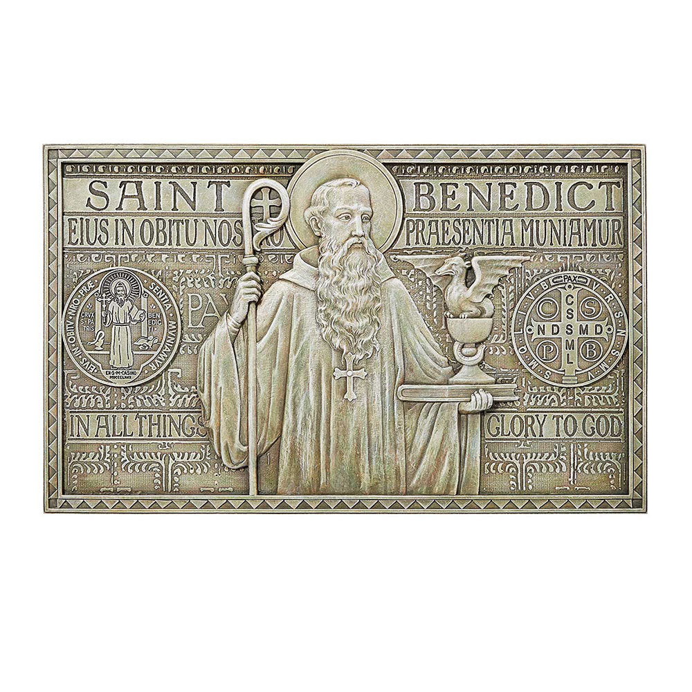 12" St. Benedict Garden Plaque