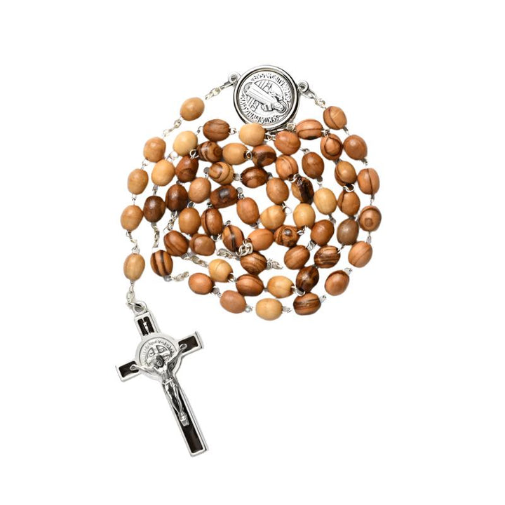 St. Benedict Olive Wood Rosary