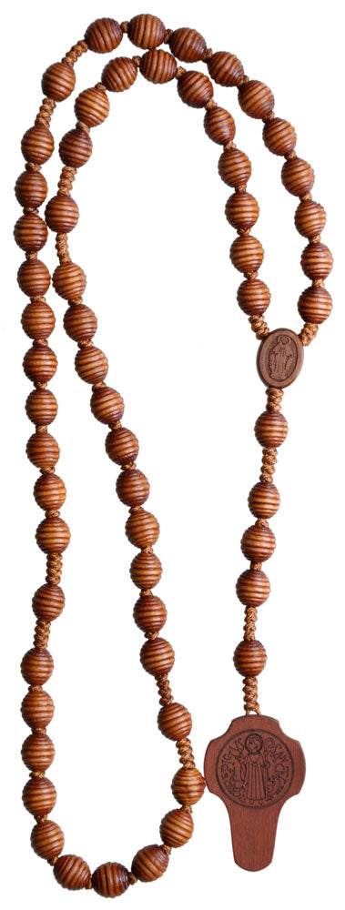 Saint Benedict Wood Rosary