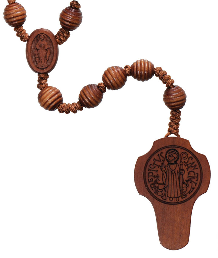 Saint Benedict Wood Rosary