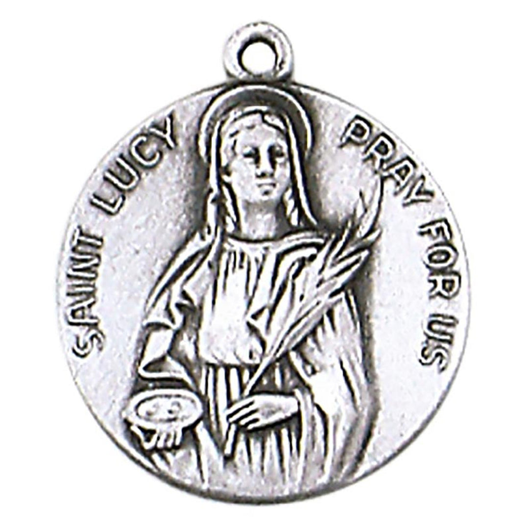 St. Lucy Medal on Chain