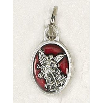 .5" St. Michael Oval Enameled Bracelet Medal