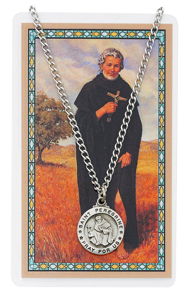 St. Peregrine Medal and Prayer Card