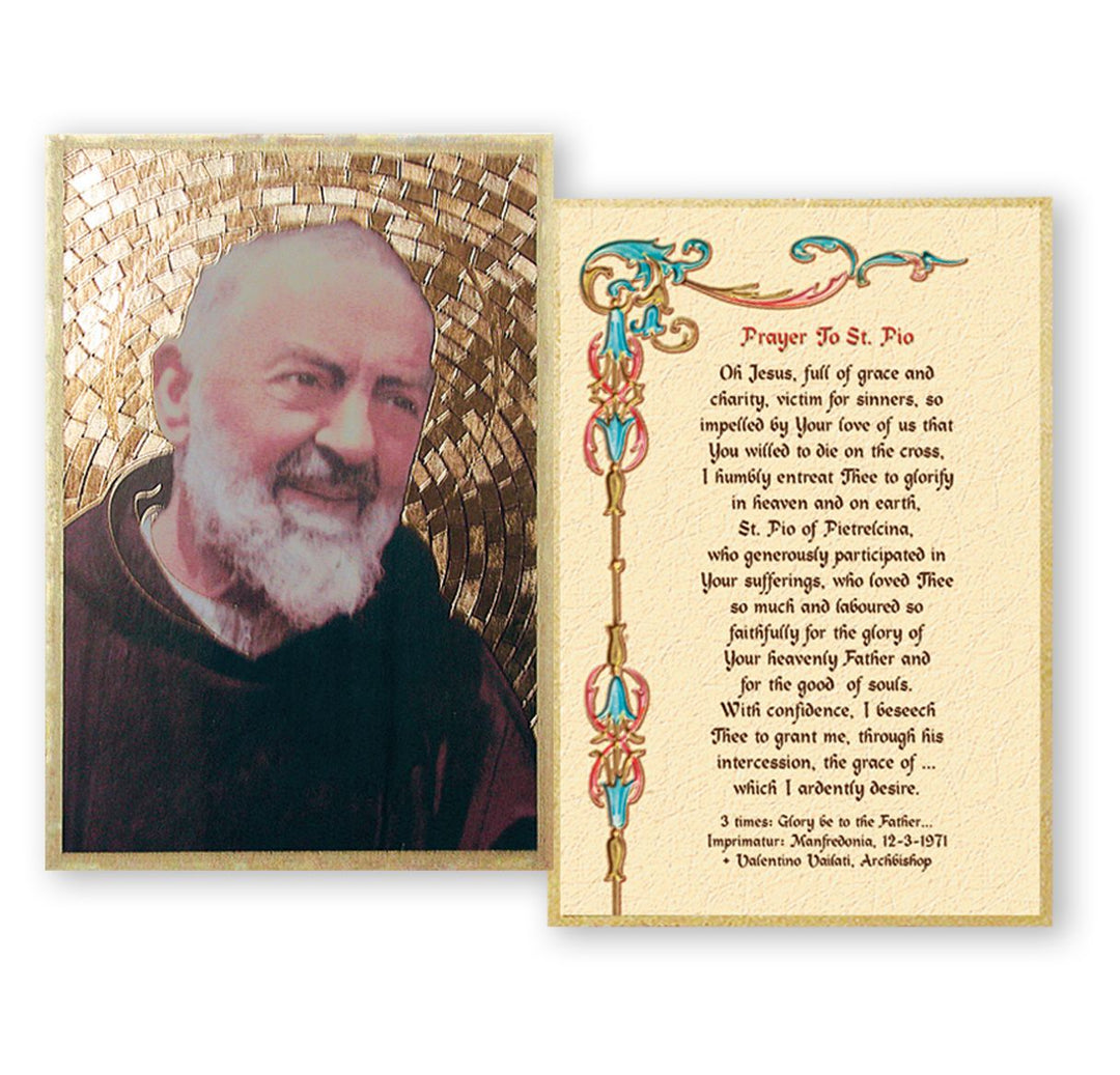 4" x 6" St. Padre Pio Mosaic Plaque