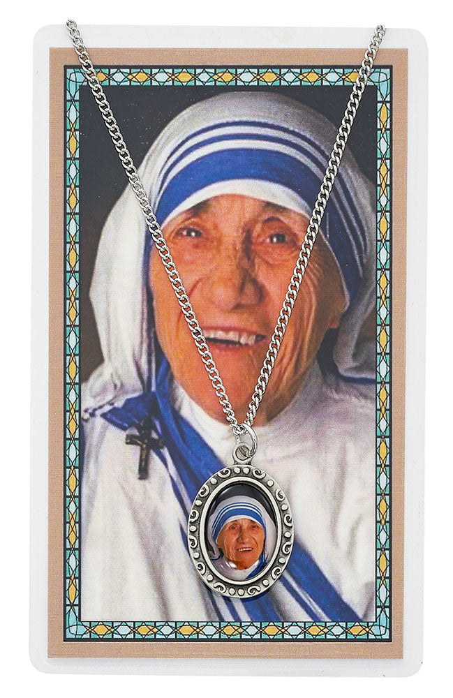 St. Teresa Calcutta Pendant and Prayer Card