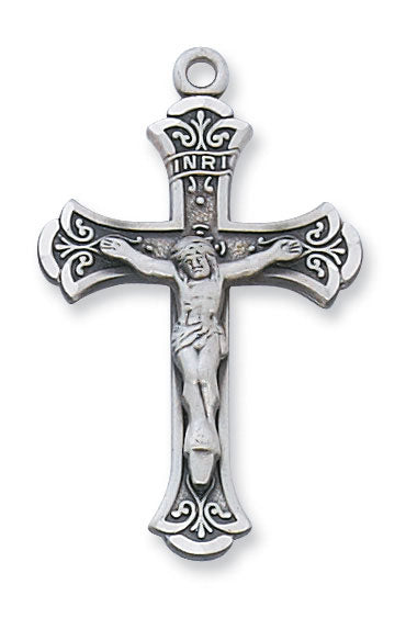 Sterling Silver Crucifix on 18" Sterling Silver Chain