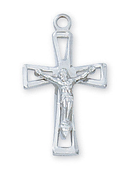 Sterling Silver Crucifix with 18" Chain