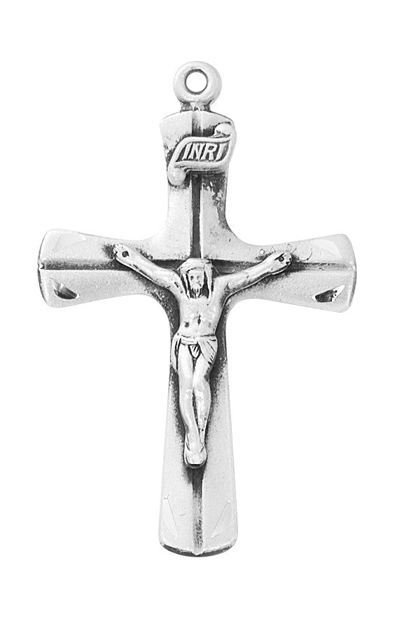 Sterling Silver Flared Crucifix