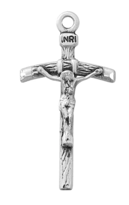 Sterling Silver Papal Crucifix