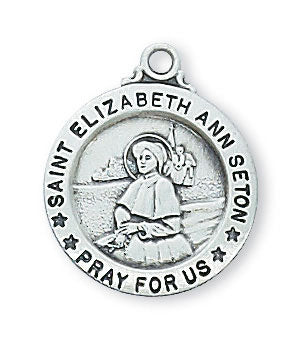 St. Elizabeth Sterling Silver Medal on 18" Chain