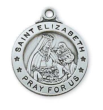 St. Elizabeth Sterling Silver Medal on 20" Chain