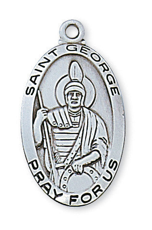 Sterling Silver St. George Medal