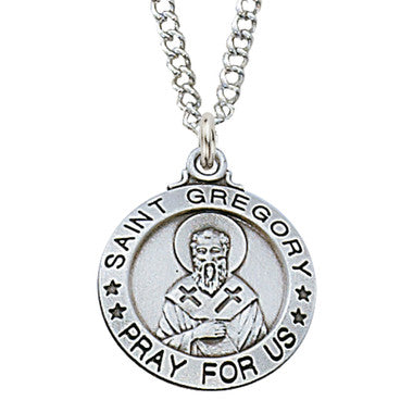 Sterling Silver St. Gregory Medal