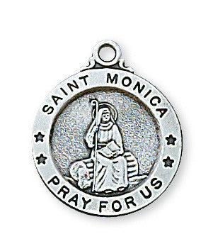 Sterling Silver St. Monica Medal